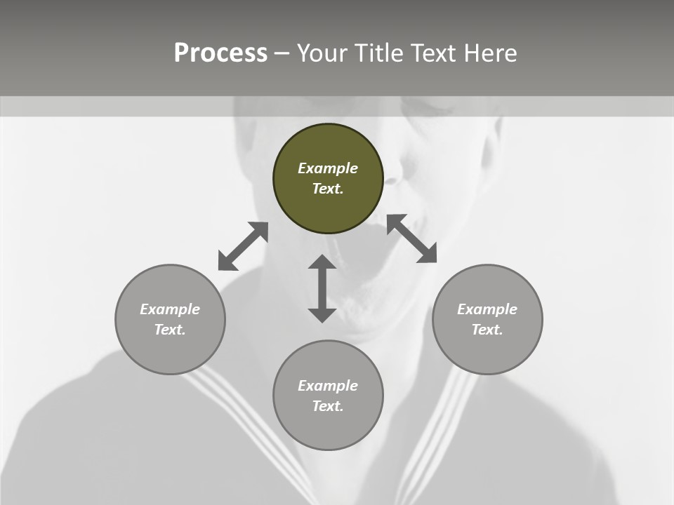 Sailors Cap Eyes Closed Midadult PowerPoint Template