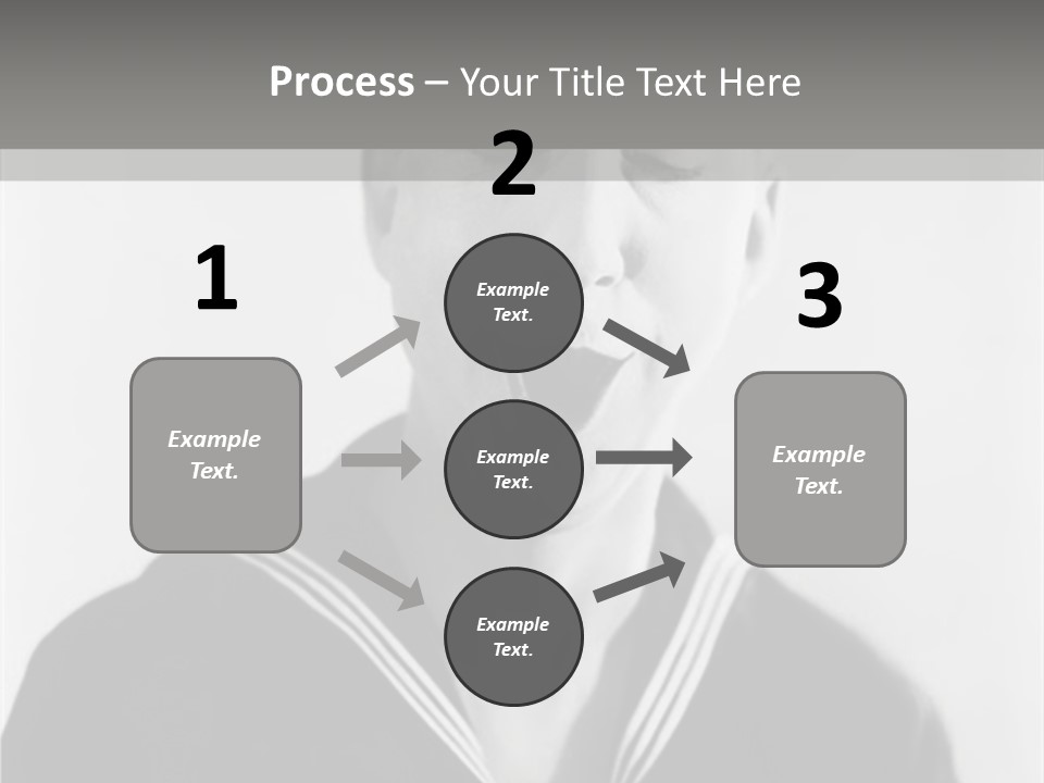 Sailors Cap Eyes Closed Midadult PowerPoint Template