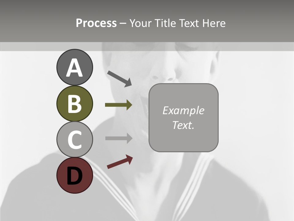 Sailors Cap Eyes Closed Midadult PowerPoint Template