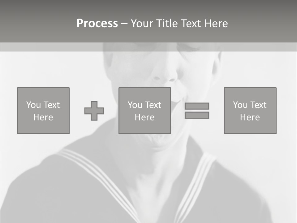 Sailors Cap Eyes Closed Midadult PowerPoint Template