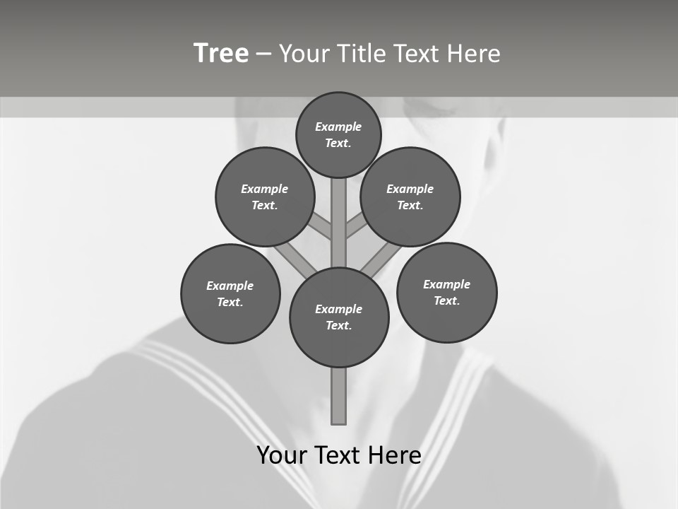 Sailors Cap Eyes Closed Midadult PowerPoint Template