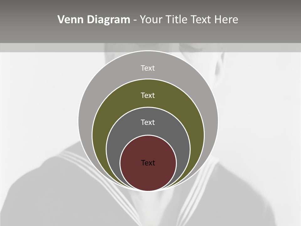 Sailors Cap Eyes Closed Midadult PowerPoint Template