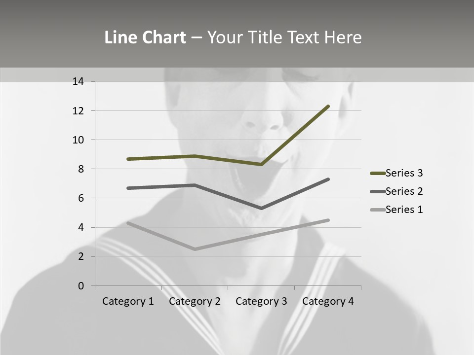 Sailors Cap Eyes Closed Midadult PowerPoint Template