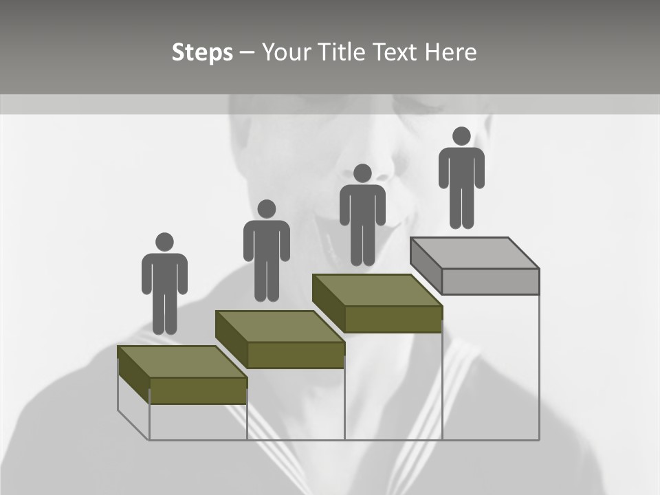 Sailors Cap Eyes Closed Midadult PowerPoint Template