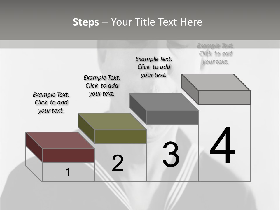 Sailors Cap Eyes Closed Midadult PowerPoint Template