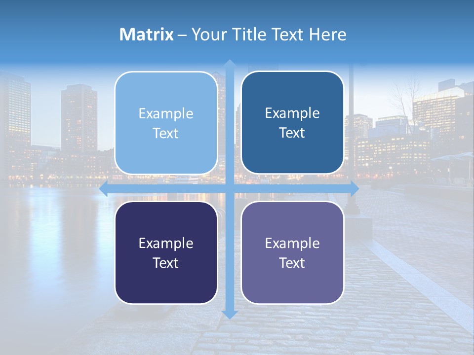 Real Estate Business Sunset PowerPoint Template