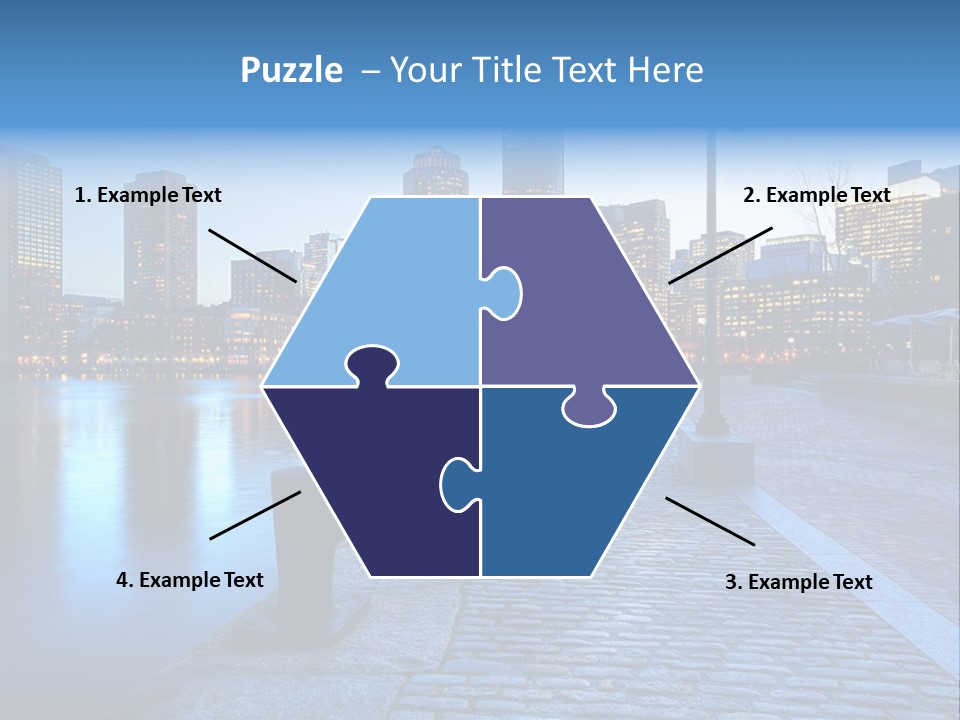 Real Estate Business Sunset PowerPoint Template