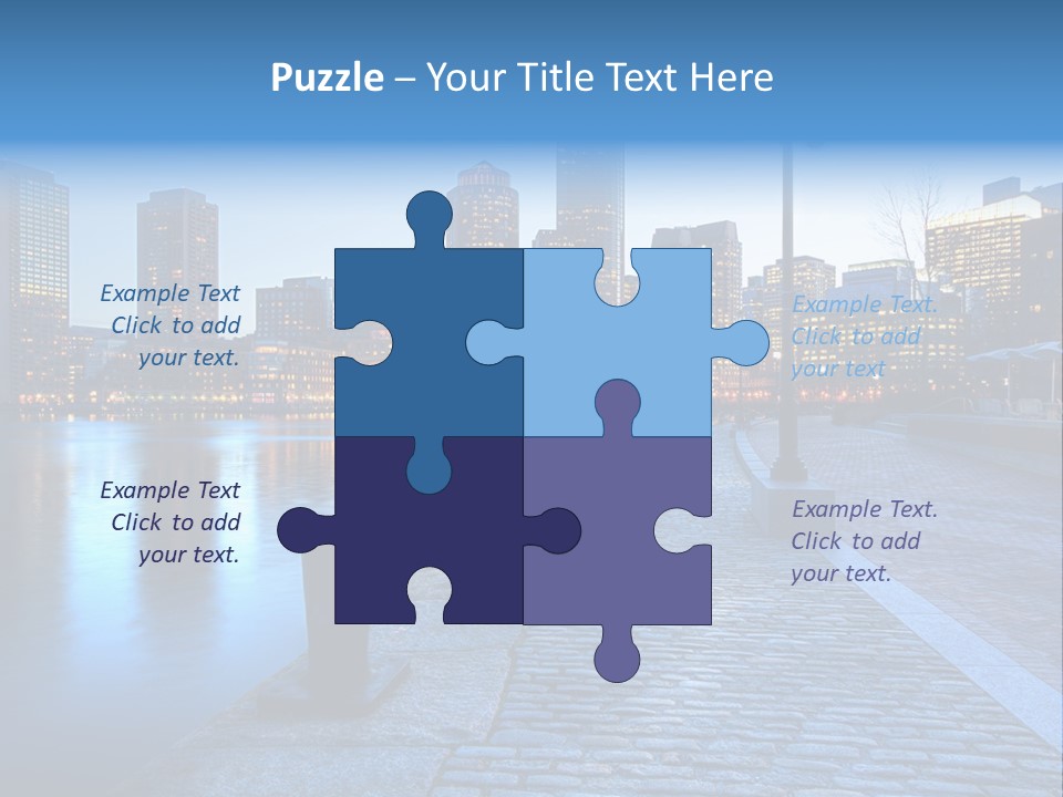 Real Estate Business Sunset PowerPoint Template