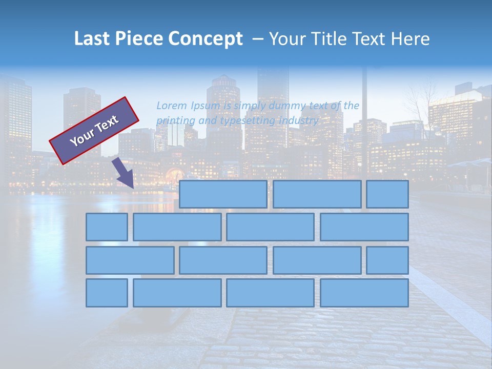 Real Estate Business Sunset PowerPoint Template