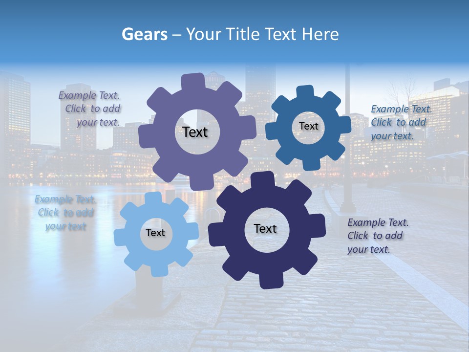 Real Estate Business Sunset PowerPoint Template