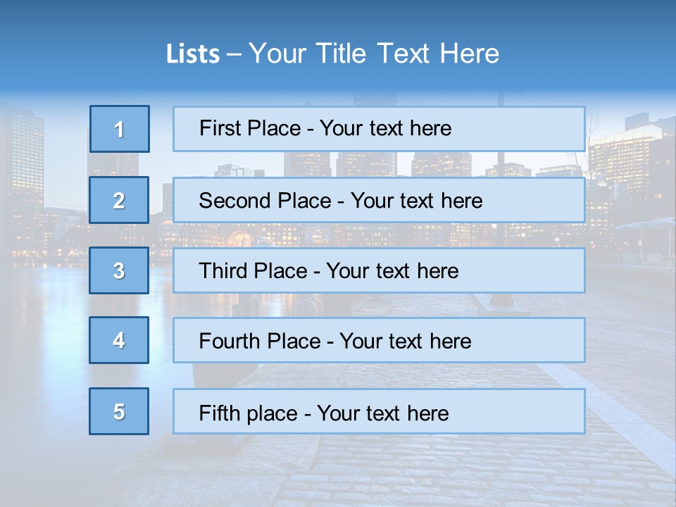 Real Estate Business Sunset PowerPoint Template