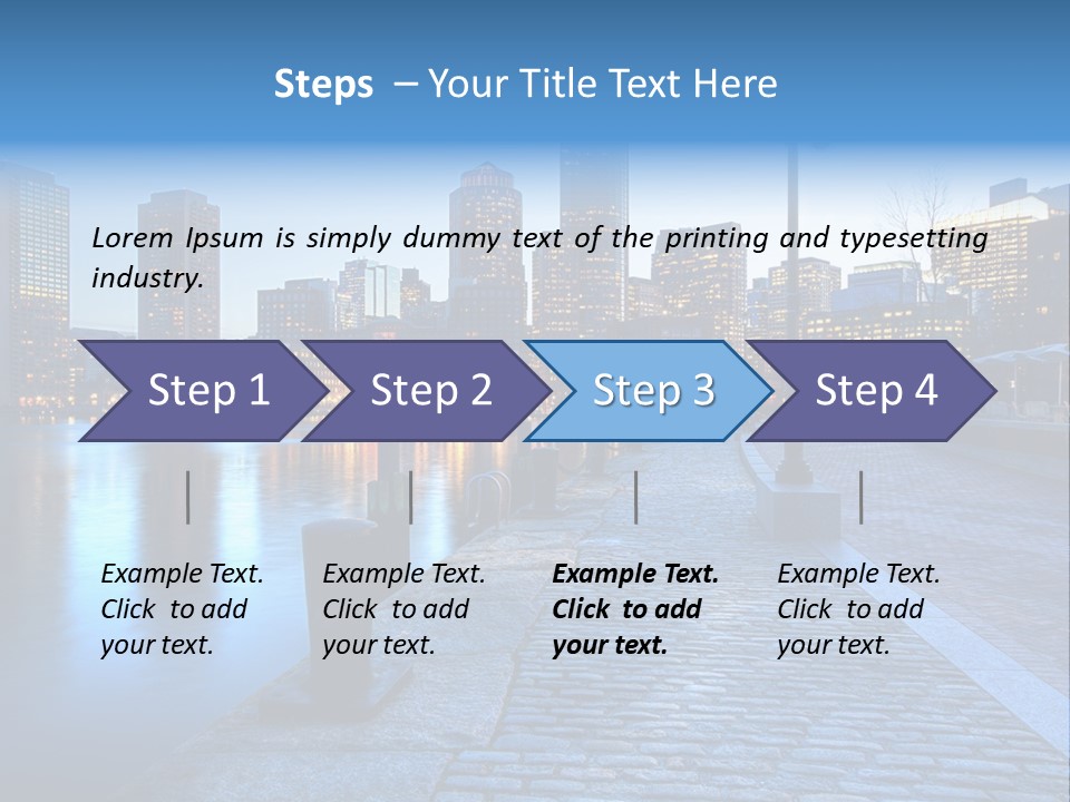Real Estate Business Sunset PowerPoint Template