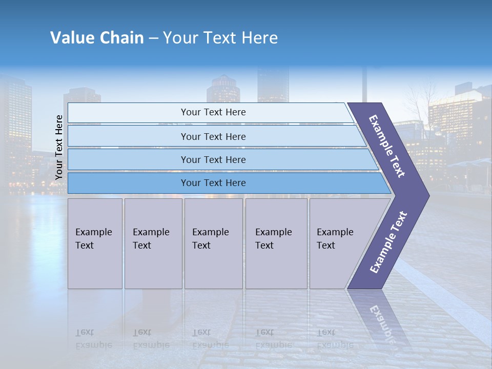 Real Estate Business Sunset PowerPoint Template