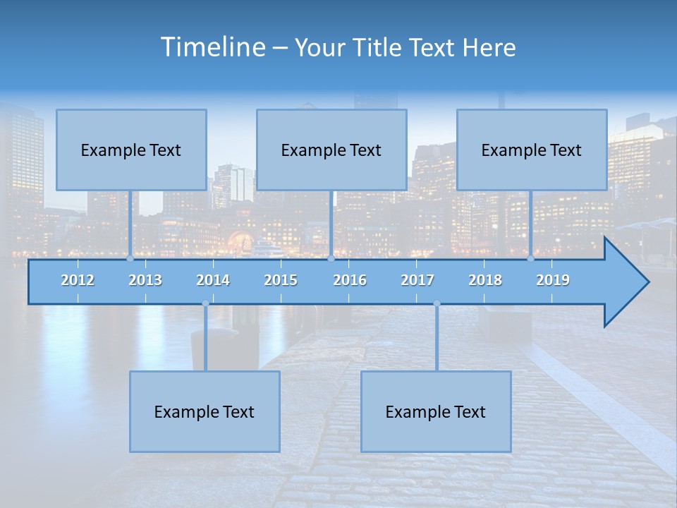 Real Estate Business Sunset PowerPoint Template