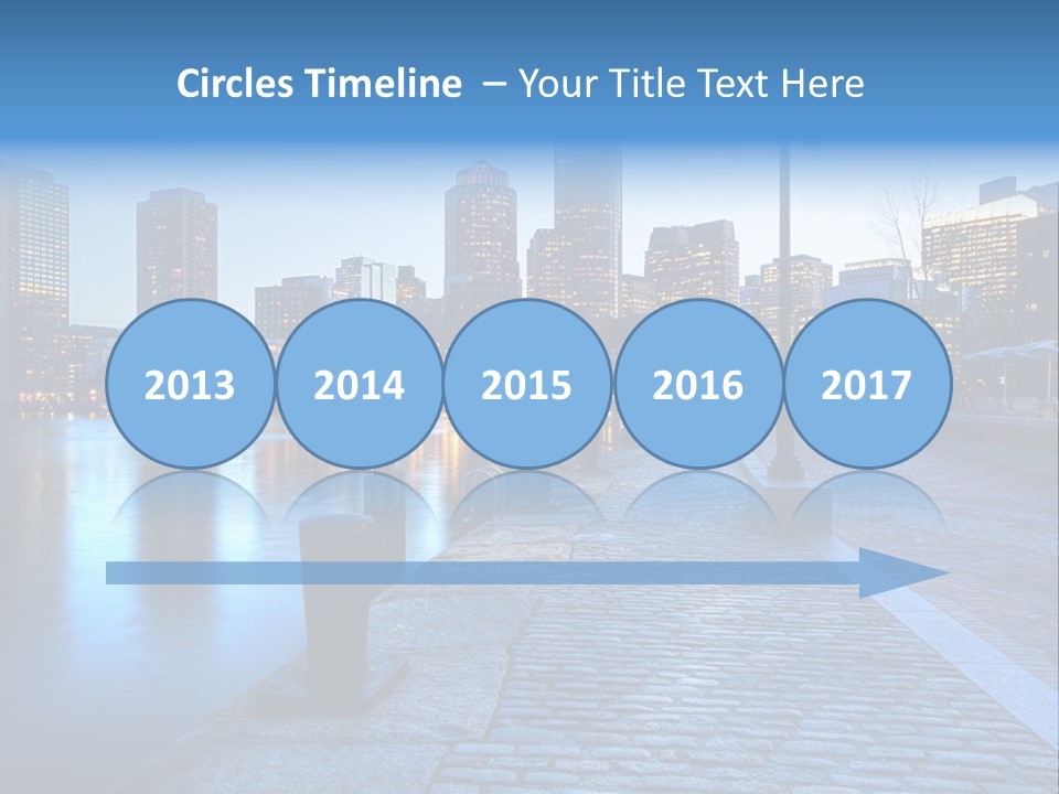 Real Estate Business Sunset PowerPoint Template