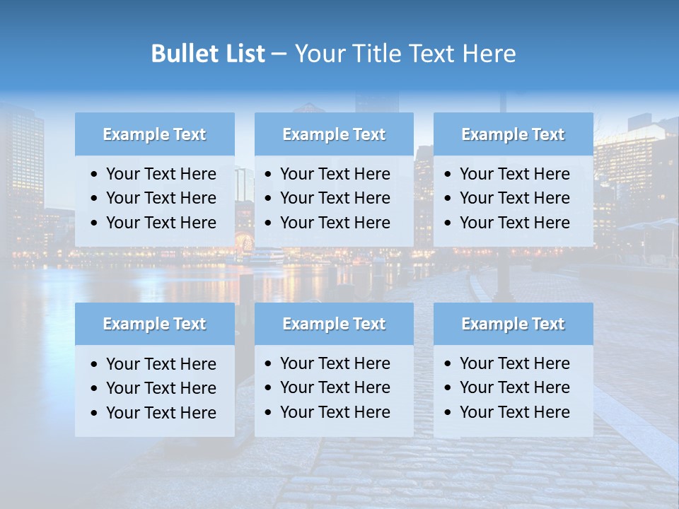 Real Estate Business Sunset PowerPoint Template
