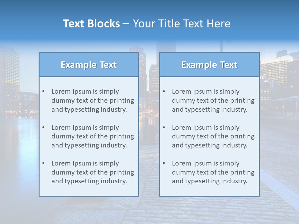 Real Estate Business Sunset PowerPoint Template