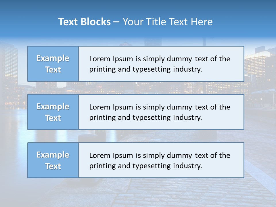 Real Estate Business Sunset PowerPoint Template
