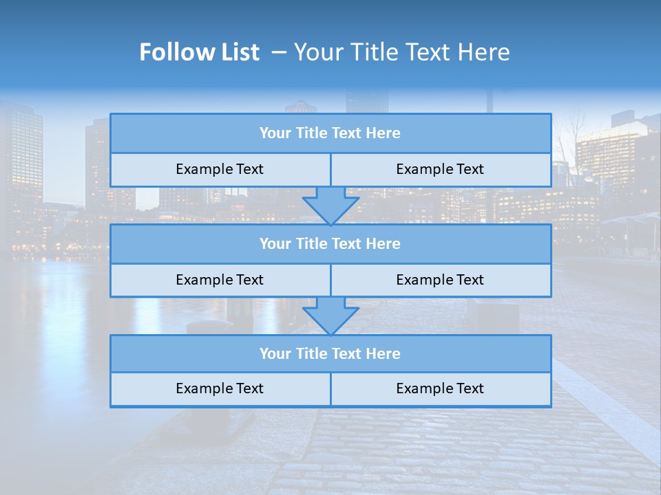 Real Estate Business Sunset PowerPoint Template