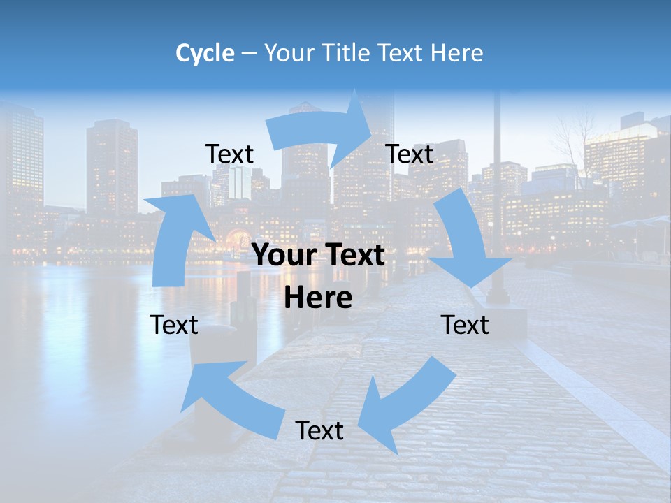 Real Estate Business Sunset PowerPoint Template