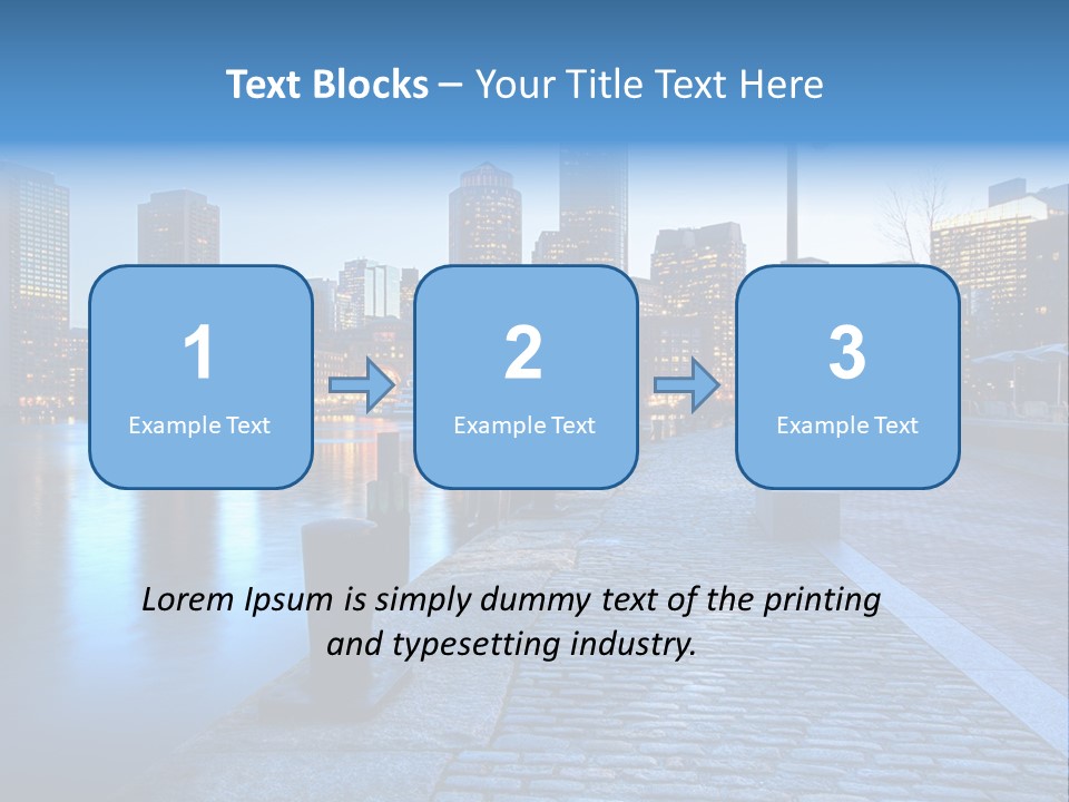 Real Estate Business Sunset PowerPoint Template