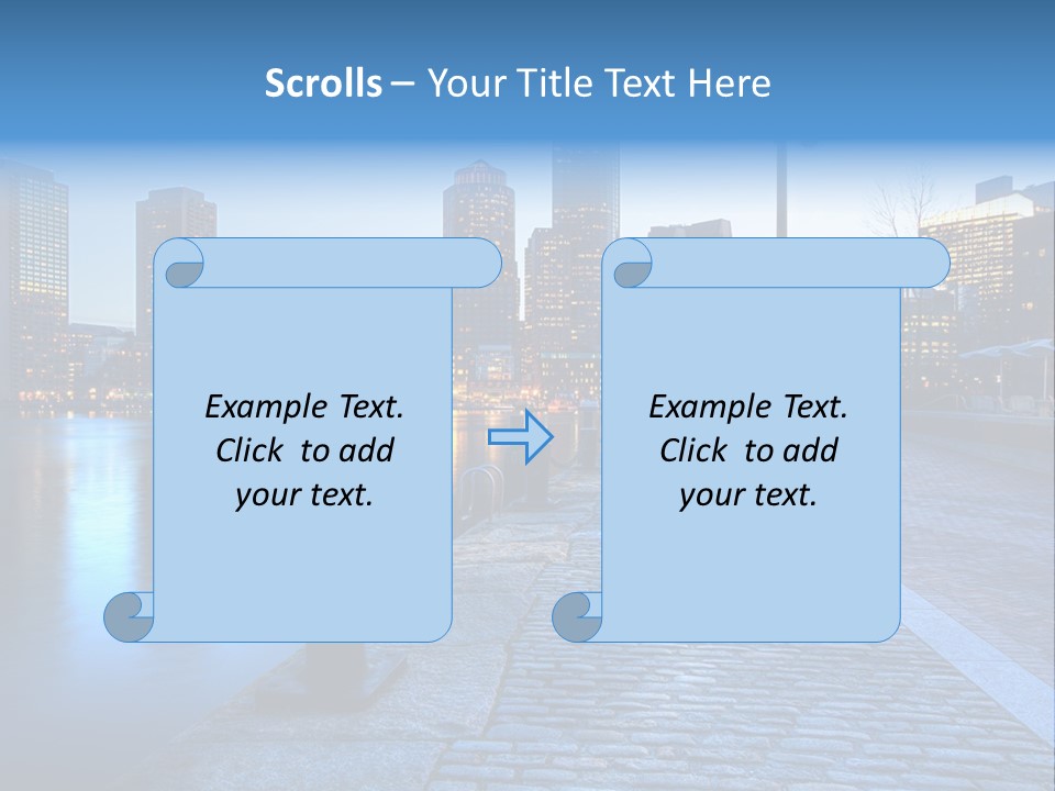 Real Estate Business Sunset PowerPoint Template