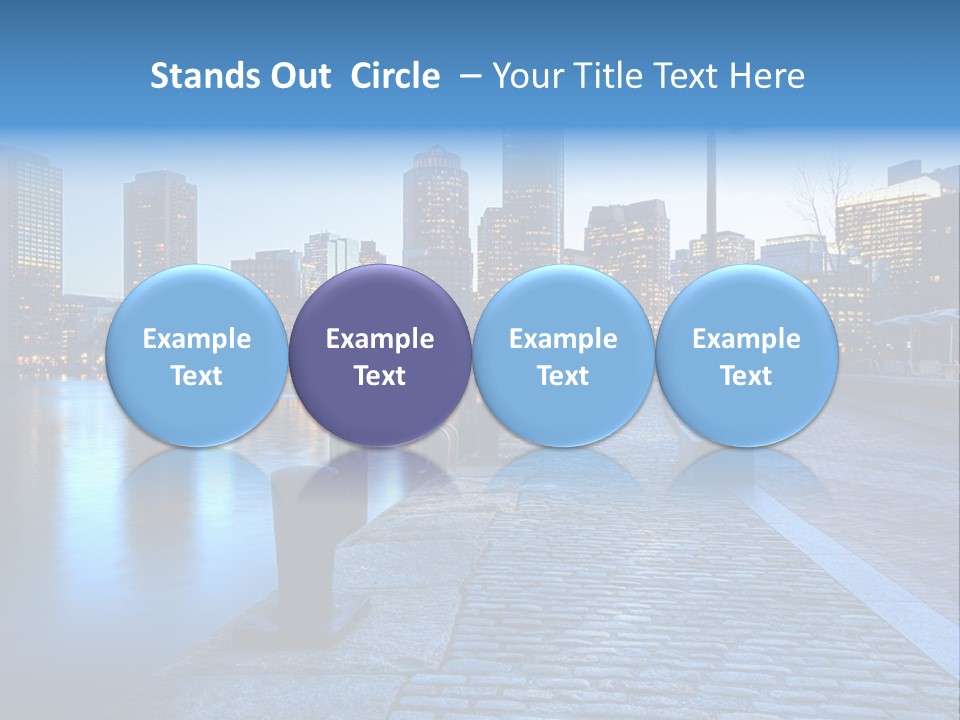 Real Estate Business Sunset PowerPoint Template