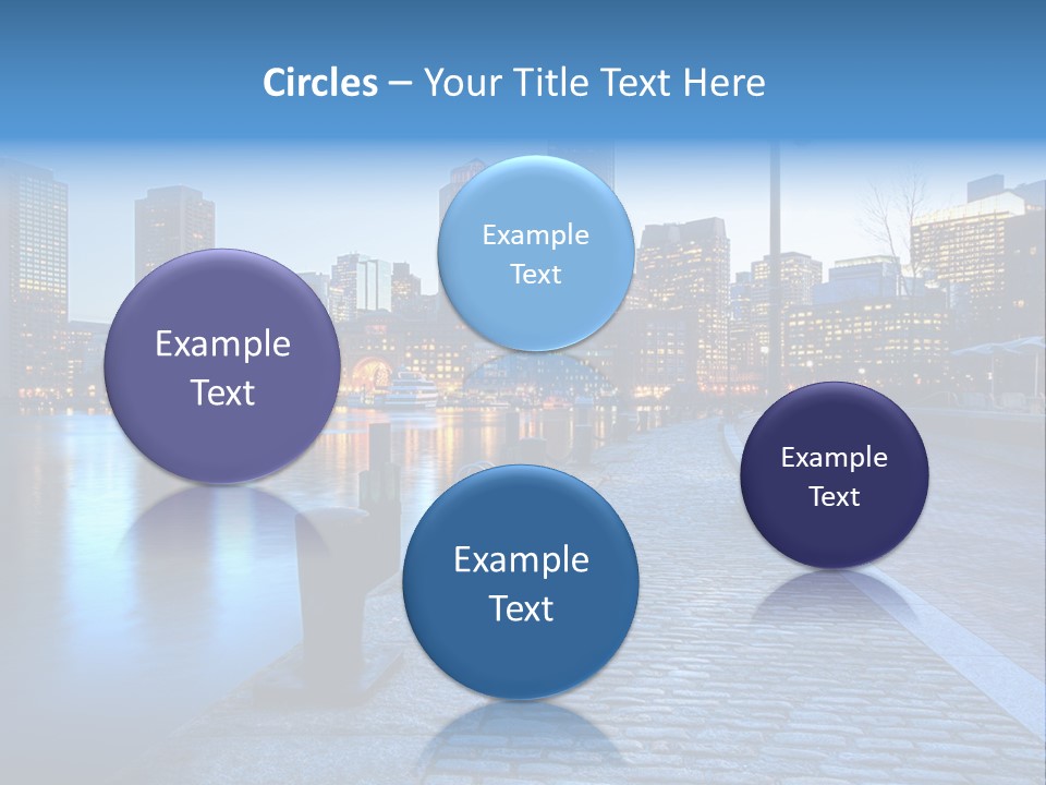 Real Estate Business Sunset PowerPoint Template