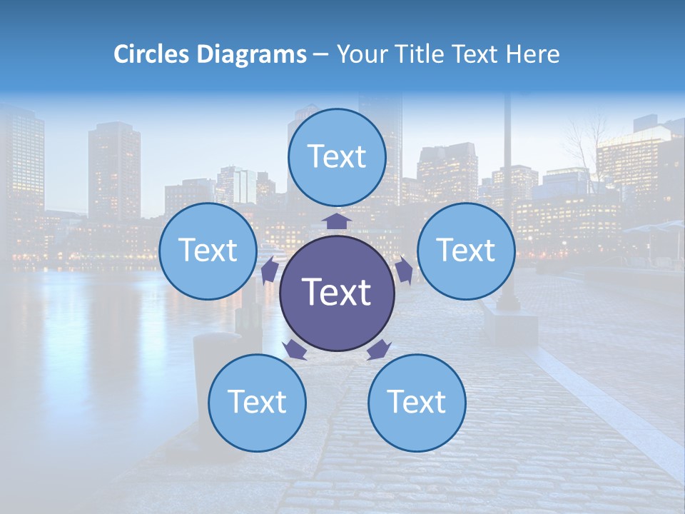 Real Estate Business Sunset PowerPoint Template