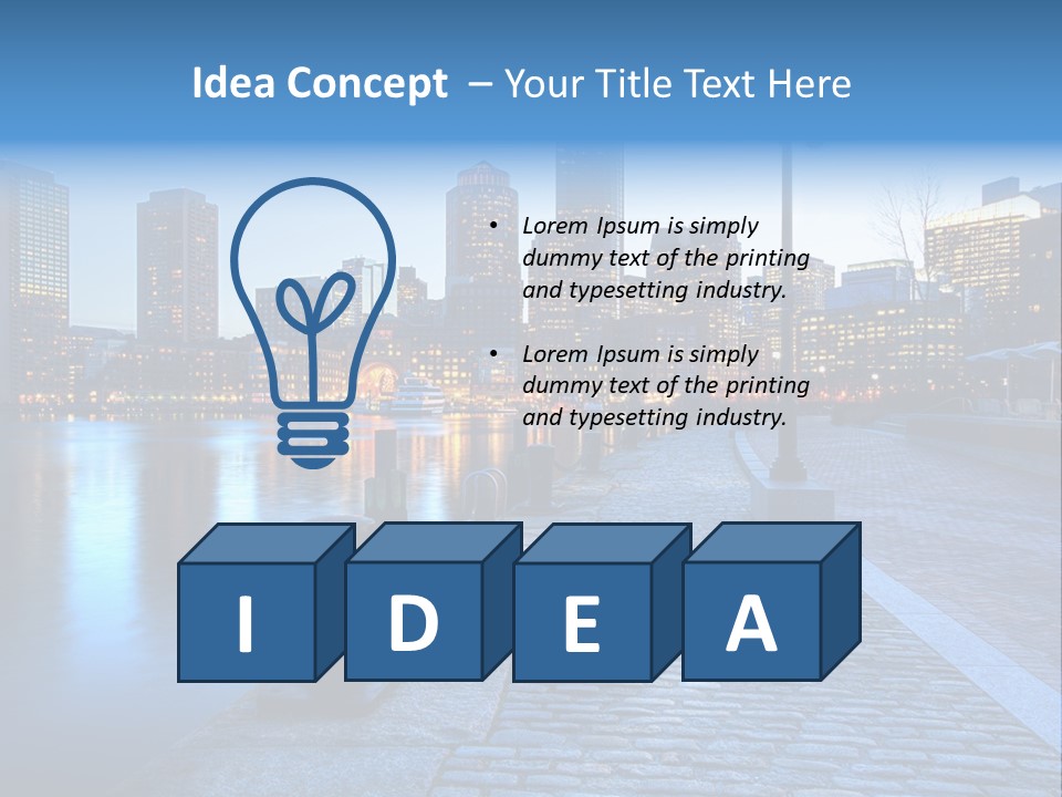 Real Estate Business Sunset PowerPoint Template