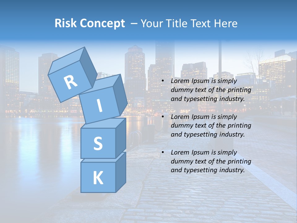 Real Estate Business Sunset PowerPoint Template