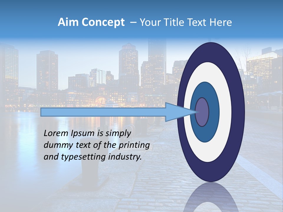 Real Estate Business Sunset PowerPoint Template