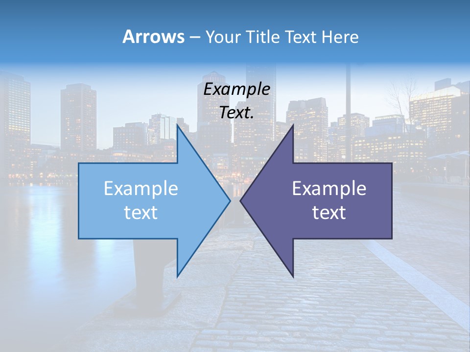 Real Estate Business Sunset PowerPoint Template