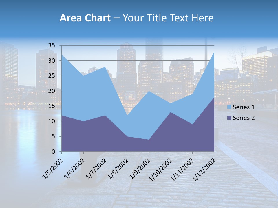 Real Estate Business Sunset PowerPoint Template