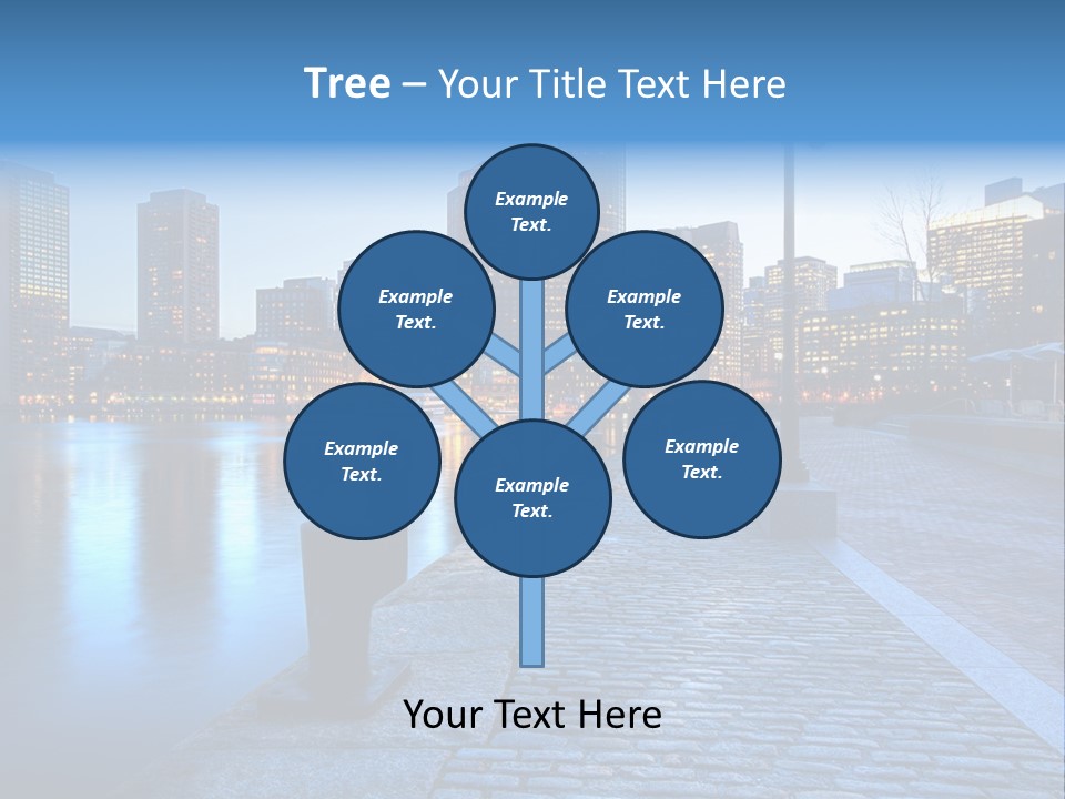 Real Estate Business Sunset PowerPoint Template