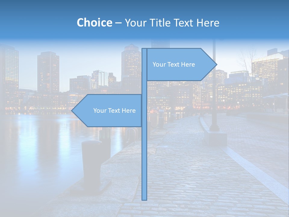 Real Estate Business Sunset PowerPoint Template