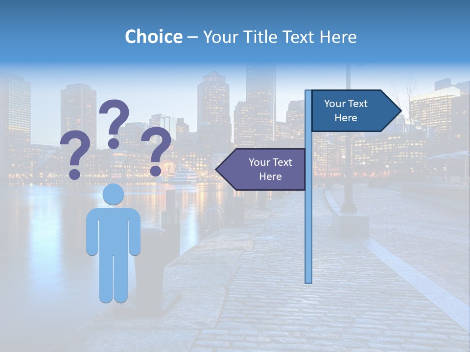 Real Estate Business Sunset PowerPoint Template