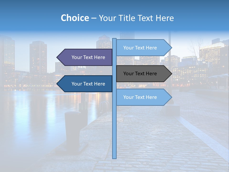 Real Estate Business Sunset PowerPoint Template
