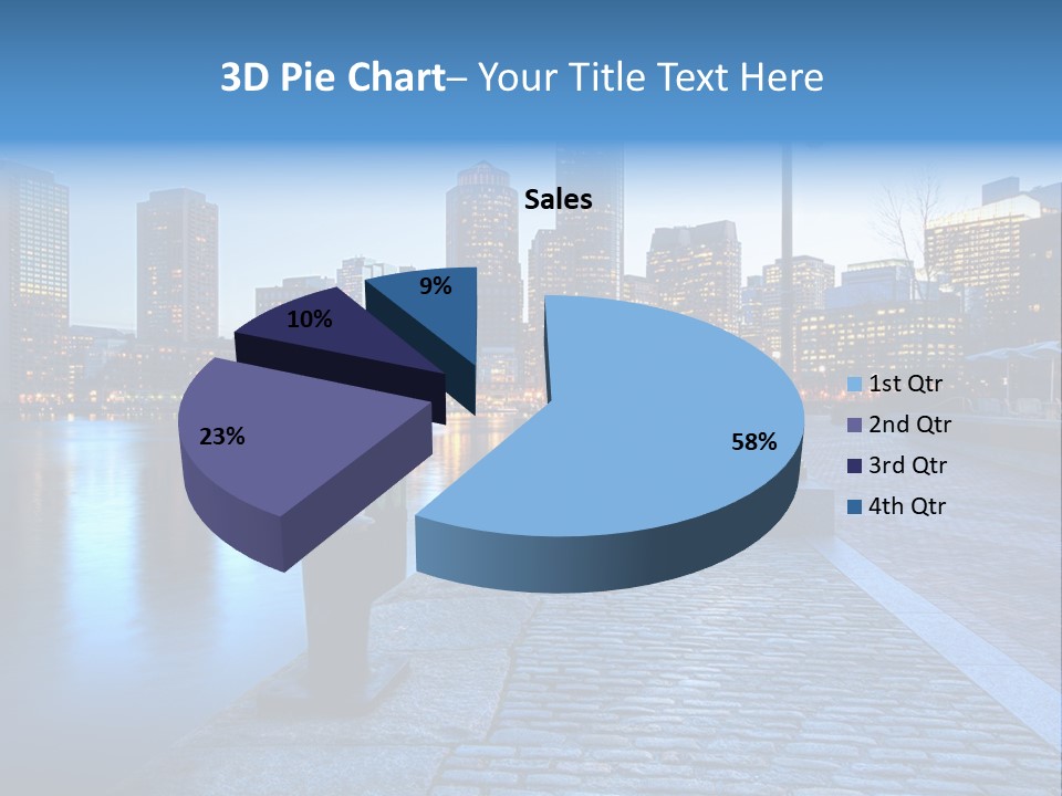 Real Estate Business Sunset PowerPoint Template