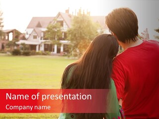 Home Biracial Couple Indian Family PowerPoint Template