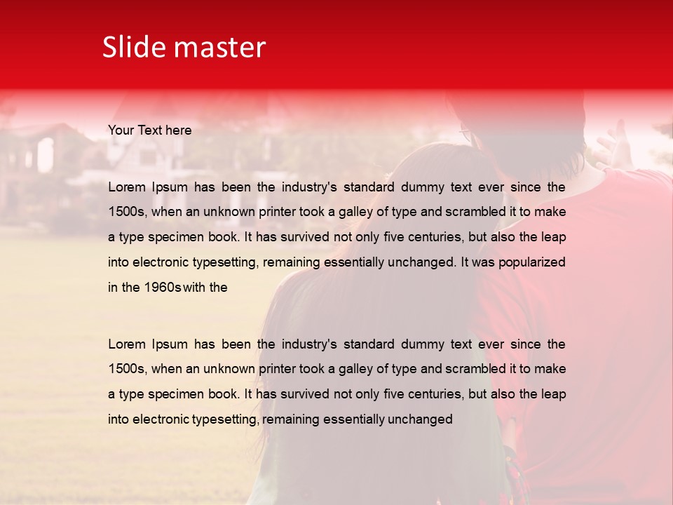 Home Biracial Couple Indian Family PowerPoint Template