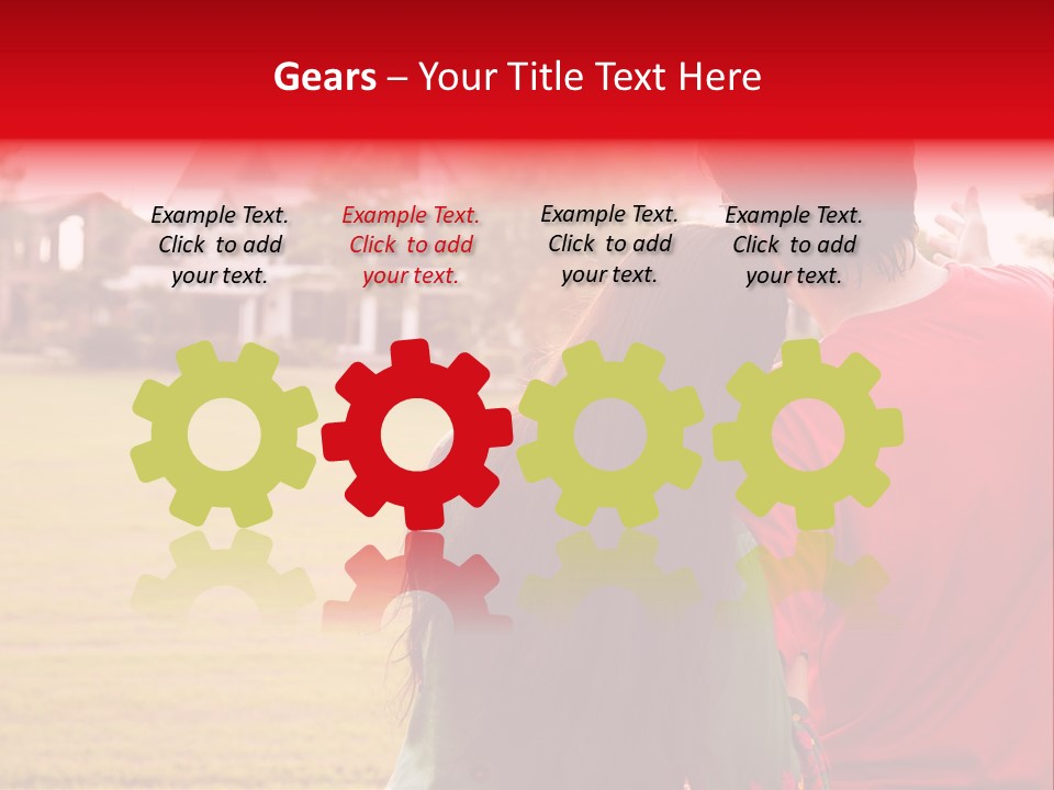 Home Biracial Couple Indian Family PowerPoint Template