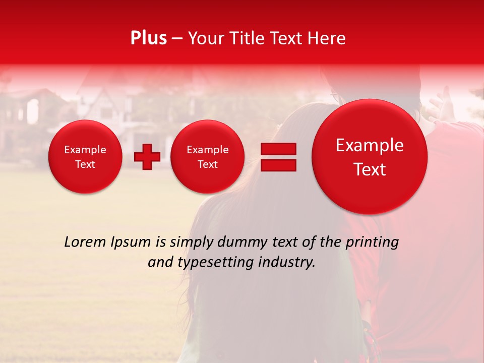 Home Biracial Couple Indian Family PowerPoint Template