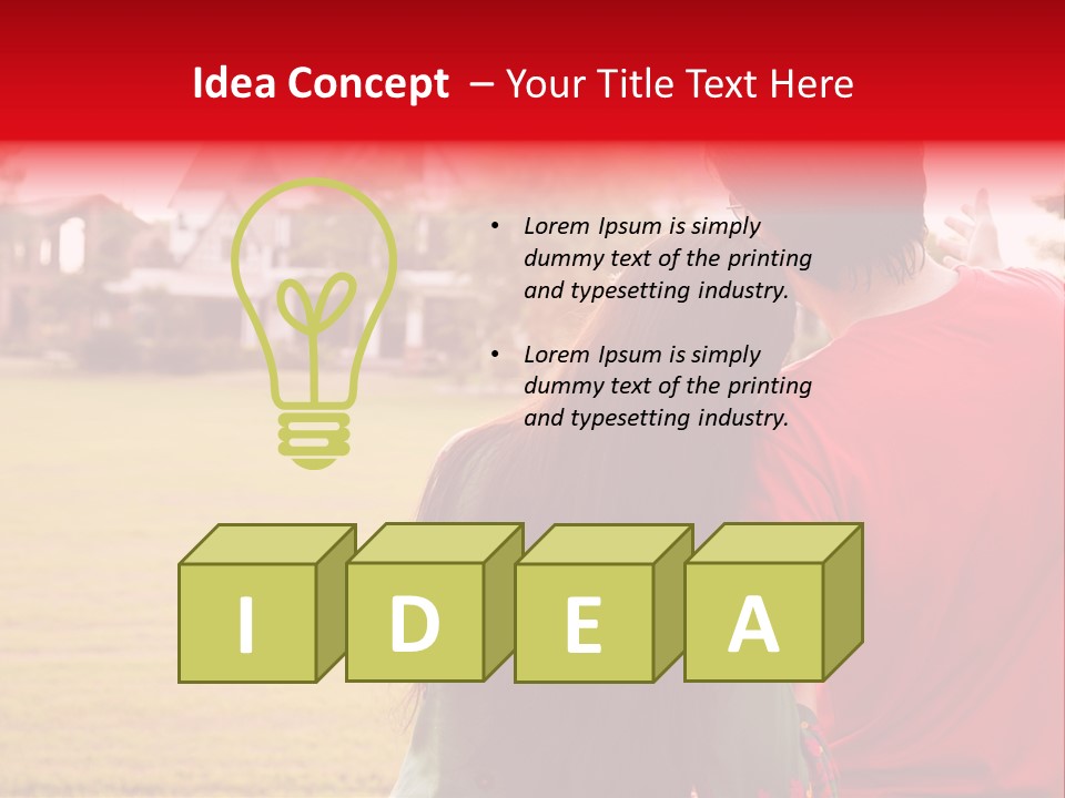 Home Biracial Couple Indian Family PowerPoint Template