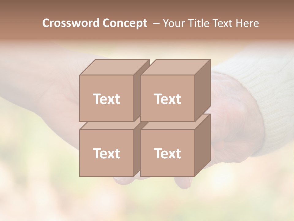 Hand Hold Age PowerPoint Template