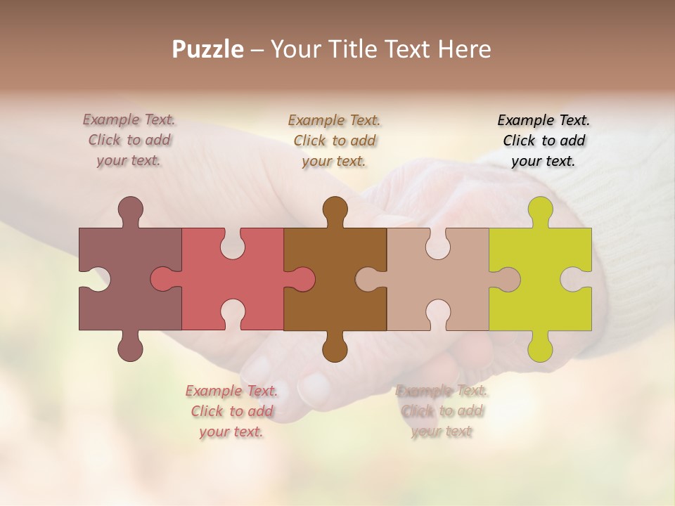 Hand Hold Age PowerPoint Template