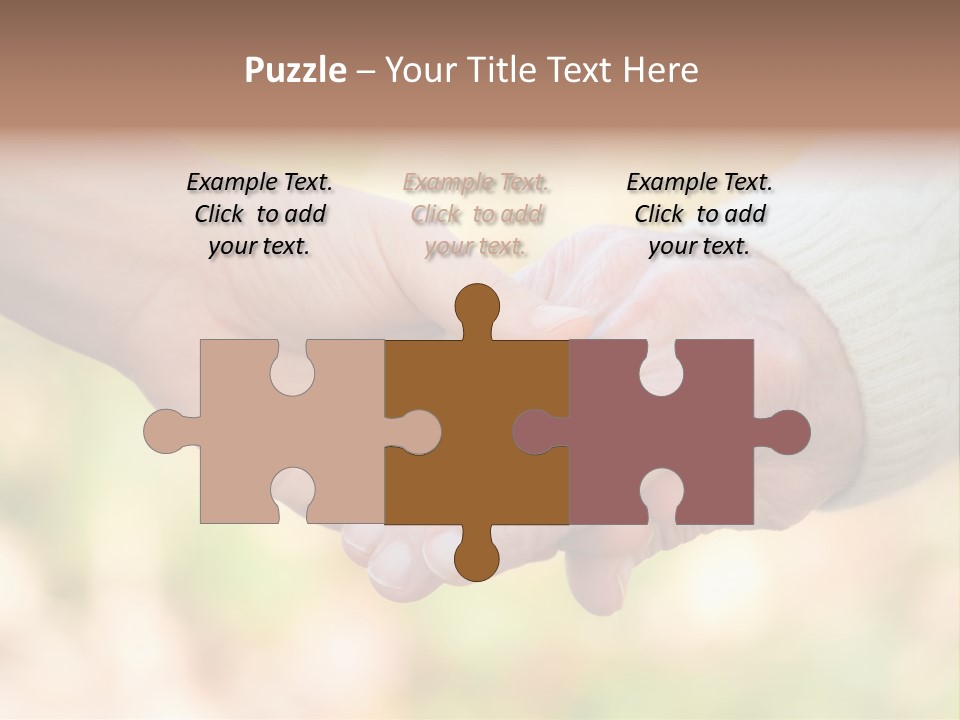 Hand Hold Age PowerPoint Template