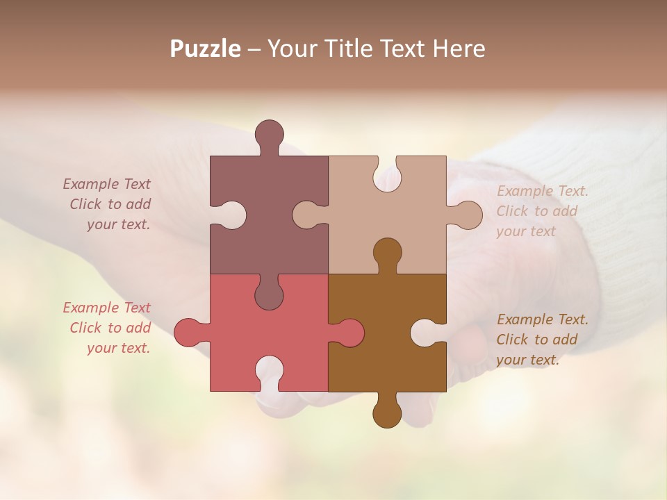 Hand Hold Age PowerPoint Template