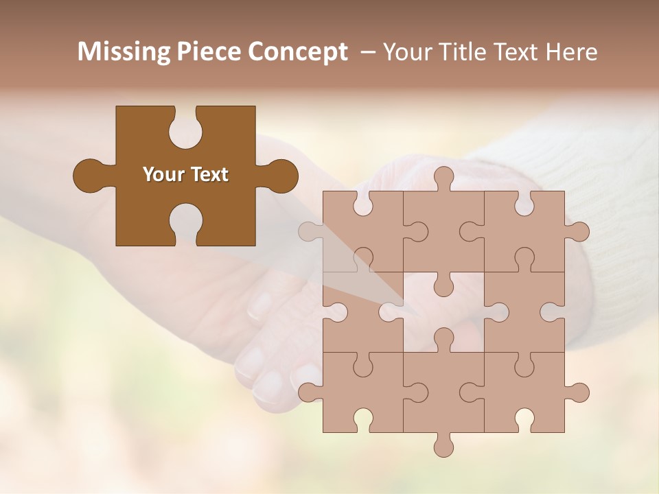 Hand Hold Age PowerPoint Template