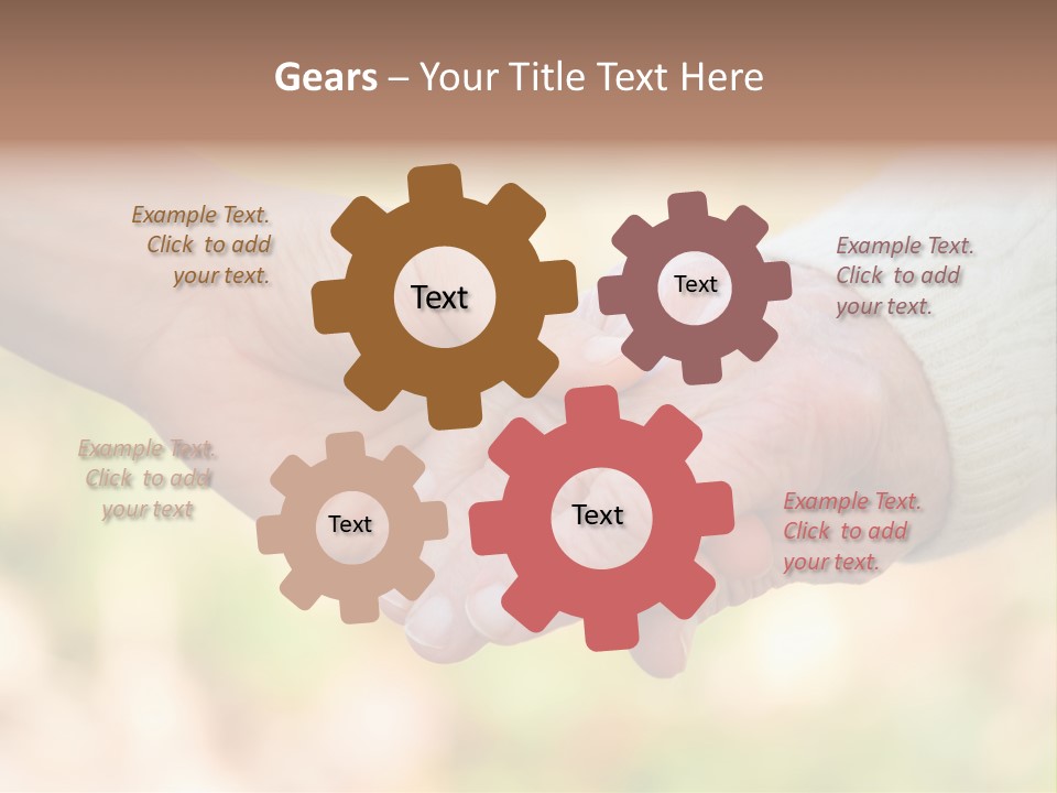 Hand Hold Age PowerPoint Template